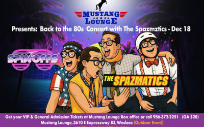 Back to the 80s! The Spazmatics LIVE at Mustang Lounge – Thursday, December 18, 2025