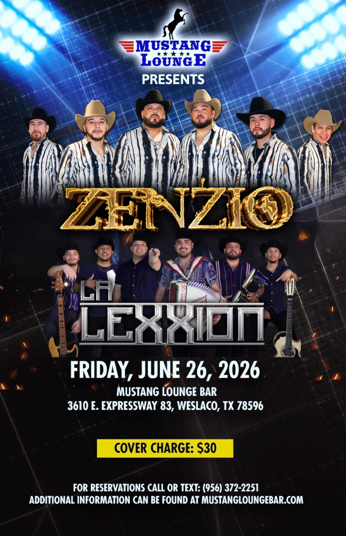 Zenzio Live & La Lexxion– Friday, June 26, 2026