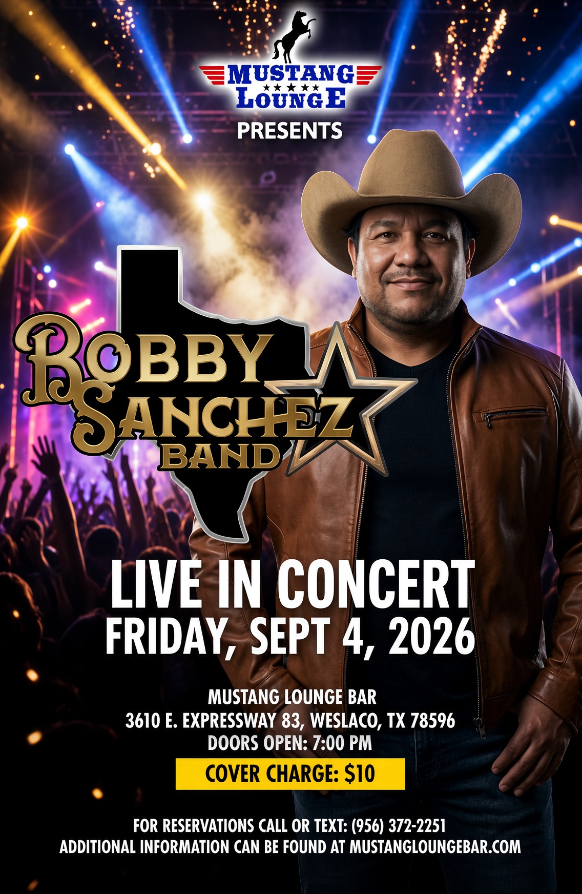 Bobby Sanchez Band Live in Concert – Friday, Sept. 4, 2026 | $10 Cover