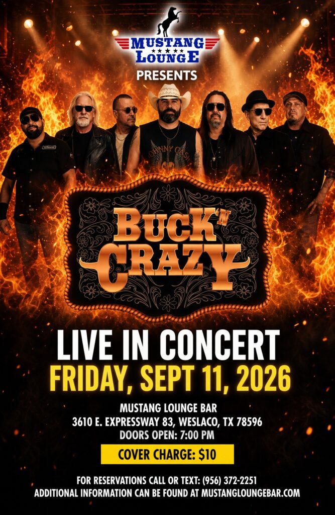 Buck 'N Crazy Live in Concert – Friday, Sept. 11, 2026 | $10 Cover
