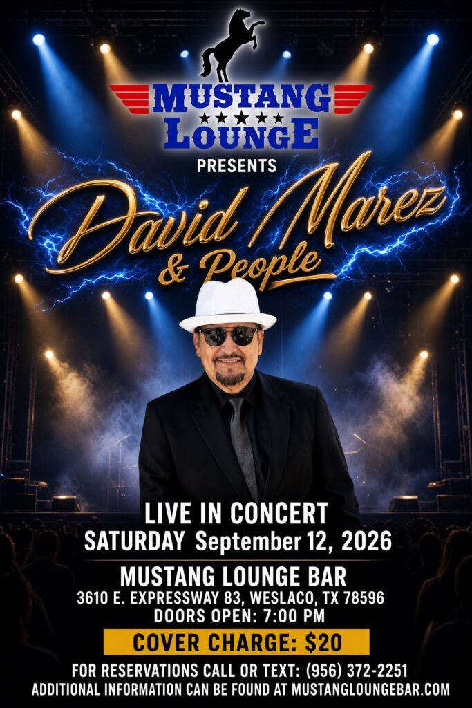 David Marez & People Live in Concert – Saturday, Sept. 12, 2026 | $20 Cover