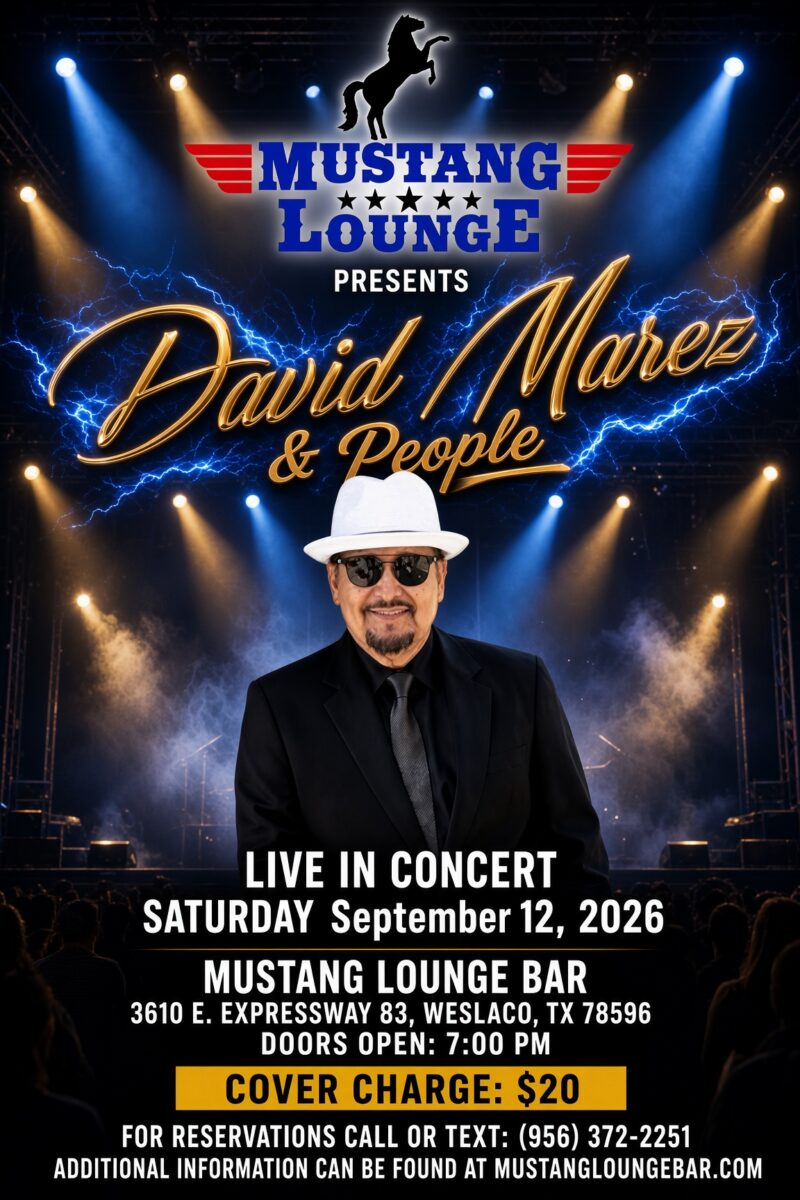 David Marez & People Live in Concert – Saturday, Sept. 12, 2026 | $20 Cover