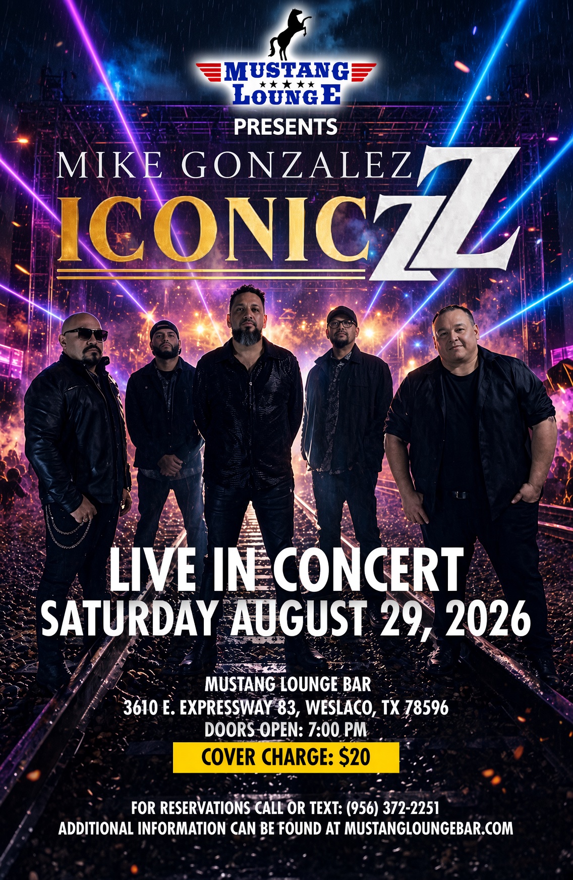 Mike Gonzalez Iconiczz Live in Concert – Saturday, August 29, 2026